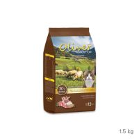 Oliver Cat Food Lamb&amp;Rice Flavor โอลิเวอร์ อาหารแมวสำหรับแมวโต รสแกะ ขนาด 1.5 Kg