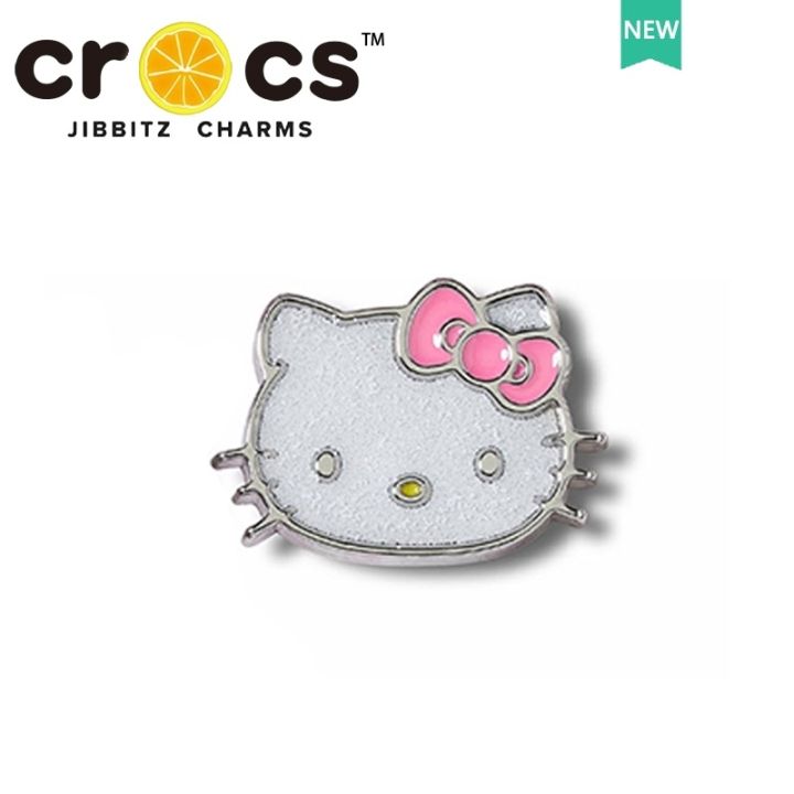 ganzha3965-jibbit-crocs-charms-hello-kitty-น่ารัก-เด็กผู้หญิง-เครื่องประดับ-หลุม-รองเท้า-ตกแต่ง-ตัวติดรองเท้า-crocs