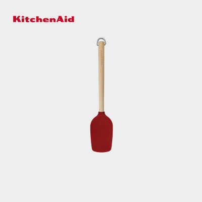 KitchenAid Birchwood Spatula - Empire Red สปาตูล่า/หวีปาดเค้ก