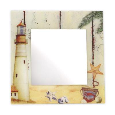 U-RO DECOR รุ่น LIGHTHOUSE SHELL กระจก ดีไซน์ ขนาด 50 x 50 ซม.