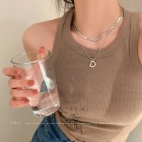 [COD] Alphabet Layer Necklace Stacked Snake Chain Female Design Advanced Luxury Exquisite Clavicle Accessories