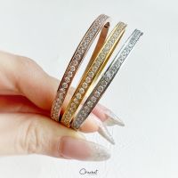 Mini yada 14k bracelet. (กำไลเพชรครึ่งวง สำหรับข้อมือ 12 - 14 cm.)