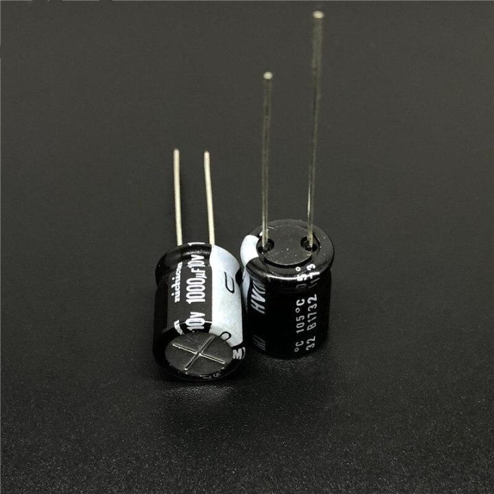 10pcs-100pcs-1000uf-10v-nichicon-hv-series-10x12-5-high-ripple-current-low-impedance-10v1000uf-aluminum-electrolytic-capacitor
