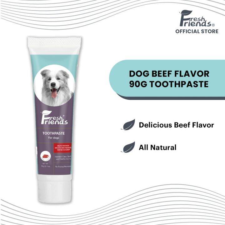 Fresh Friends Dog Toothpaste Beef Flavor 90g Natural Toothpaste for