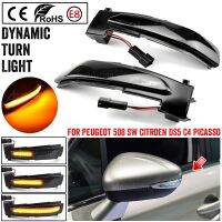 LED Dynamic Turn Signal Light For Peugeot 508 SW Flashing Indicator Sequential Blinker Lamp For Citroen DS5 C4 Grand Picasso IISignal Light Assemblies