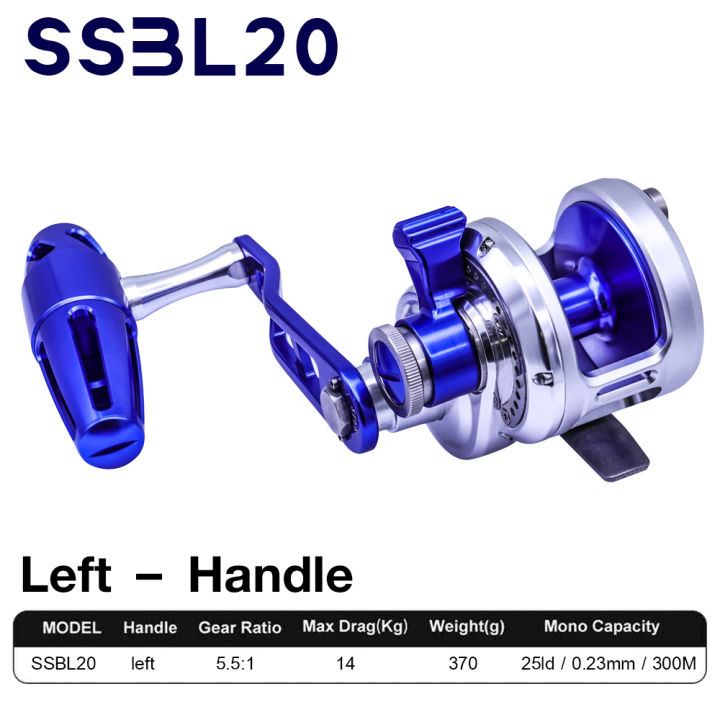 อุปกรณ์ตกปลา-kusa-รอก-รุ่น-sbll-20-ssbl-20-หมุนซ้าย-รอกตกปลา-รอกเบททรงกลม