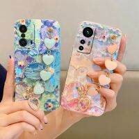 【CW】 Soft PhoneforMi 12 1211T115G NEPainting RhinestoneTPU Shockproof Back Cover