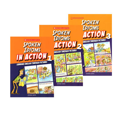 Colloquial proverbs produced by Xuele scholastic in action spoken idioms easy learning English inside and outside the picture 3 comic books Illustrated English original