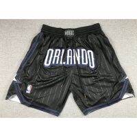 เสื้อคุณภาพสูง 2023 nba Orlando Magic black pockets basketball shorts