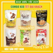 Bánh kẹo tết đãi khách - Combo kẹo gạo lức đặc sản làm quà biếu tặng