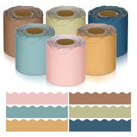 6 Rolls 196.8 Ft Color Classroom Borders for Bulletin Board Scalloped Bulletin Board for Classroom Bulletin Board Decor