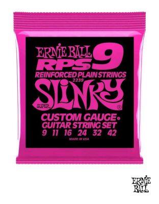 ERNIE BALL  2239 สายกีตาร์ไฟฟ้า เบอร์ 9 อย่างดี ของแท้ 100% รุ่น Super Slinky RPS (.009 - .042)