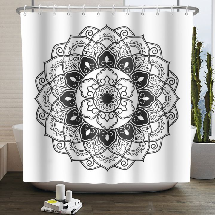 mandala-boho-shower-curtain-180x180cm-waterproof-pattern-hippie-curtain-for-bathroom-fabric-bathroom-decoration-set-with-hooks