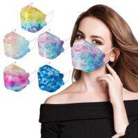 Mascarillas 50Pc ผู้ใหญ่หน้ากากปลา3d ทิ้ง Tie Dye ป้องกันหน้ากาก Breathable ปากฮาโลวีน Cosplay