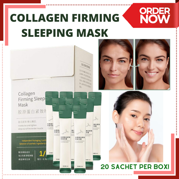 AUTHENTIC AND EFFECTIVE 20pcs/box Collagen Firming Sleeping Mask