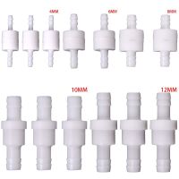 1PCS 4/6/8/10/12mm Plastic One Way Inline Check Valve Gas Air Liquid Water Fluids Valve For Water Petrol Diesel Oils Or Other Plumbing Valves