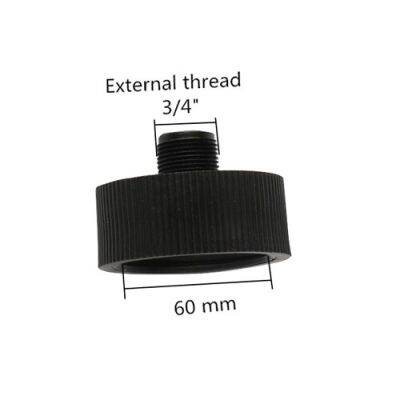 ；【‘； 60Mm IBC Coarse Thread Inlet 2-Way Y-Shaped Quick Connector Valve Outlet Water Tank Replacement Valve Adapter