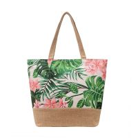 Fashion Folding Women Big Size Handbag Tote Ladies Casual Flower Printing Canvas Graffiti Shoulder Bag Beach Bolsa Feminina