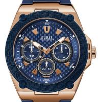 นาฬิกาข้อมือผู้ชาย Guess Blue Dial Multifunction Mens Watch W1049G2