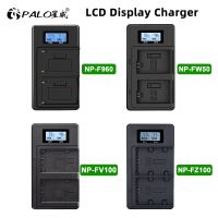 ZZOOI NP-FW50 NP-FZ100 NP-F960 NP-970 NP-FV100 LCD USB Dual Charger LCD Screen Display Smart Charger for Sony Camera Battery Batteries