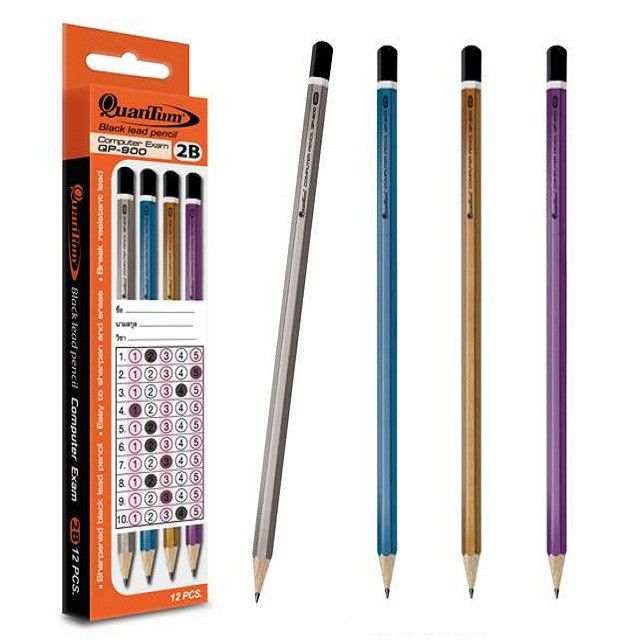 ดินสอ-quantum-qp-900-qp-910-qp-920-qp-930-qp-940-hb-2b-ควอนตั้ม-black-lead-pencil-ดินสอดำ-ดินสอไม้-12-ด้าม