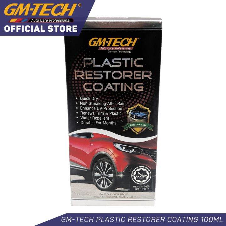 GMTECH Plastic Restorer Coating Black Transparent Trim Protectant♂
