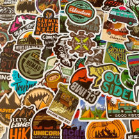 พร้อมส่ง! Camping outdoor travel cooking การตั้งแคมป์ adventure สติกเกอร์ ตกปลา Fishing สเก็ตบอร์ด 50 ชิ้น sticker 97A