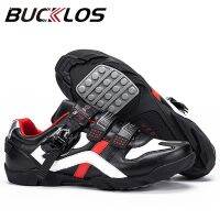 BUCKLOS Cycling Shoes 39-46 Breathable Self-Locking Bicycle Shoes Professional Road Mountain Bike Sneakers fit for SPD Cleats