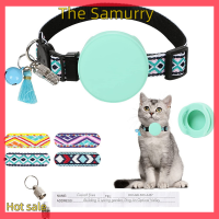 Samurry ✨Hot Sale✨ Car PET Cat COLLAR SAFETY BUCKLE adjustable BREAKAWAY เข็มขัด airtag Case ปลอกคอสุนัขกับเบลล์พู่กันปลอกคอสัตว์เลี้ยงป้องกัน-สูญหายสำหรับ Cat Dog Locator Accessories