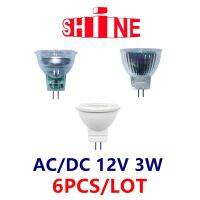 6ชิ้น Mr11 GU4หลอดไฟ LED สปอตไล acdc 12โวลต์3วัตต์3000พัน-6000พันอบอุ่นสีขาวสำหรับไฟเพดานแทนที่หลอดฮาโลเจน20วัตต์ประหยัดพลังงาน