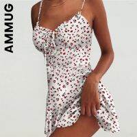 【Ladies shop】 Ammug ใหม่ WomenLazy เดรสจีบพิมพ์ Doll39; S เดรส SoftVestidos เสื้อผ้า Female