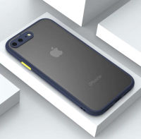 [พร้อมส่งจากไทย] Case iPhone 7Plus / 8Plus เคสกันกระแทก ปุ่มสีผิวด้าน กันรอยกล้อง ขอบนิ่มหลังแข็ง