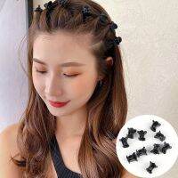 [Lady Sugar] 10ชิ้น/เซ็ตกิ๊บติดผมขนาดเล็กสำหรับผู้หญิงสาวสีดำสีน้ำตาลพลาสติกใส Mini Claws Hairclip