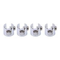 4Pcs Glass Fittings Layer Glass Clip Cylindrical Glass Bookcase Wine Cabinet Clip Bracket Fixed Clip Bracket