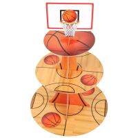 【hot】 Basketball Tiered Birthday Holder Decoration Decorations Favors Favor Tray Tier Cup Supplies ！