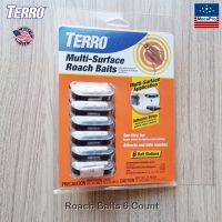 TERRO® T500 Multi Surface Roach Baits 6 Bait Stations + Adhesive Strips ผลิตภัณฑ์กำจัดแมลงสาบ