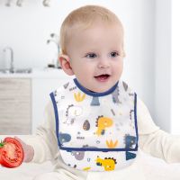 【CC】 Baby Bibs Cotton Cartoon Printing Infants Boys Feeding Burp Cloths Apron 1-3Y