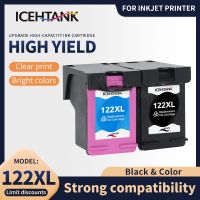 Icehtank ตลับหมึกรีไซเคิล2ชิ้นสำหรับ HP CH564HE CH563HE 122XL 122สำหรับ DeskJet 1050 2050 2050S D1010เครื่องพิมพ์1510