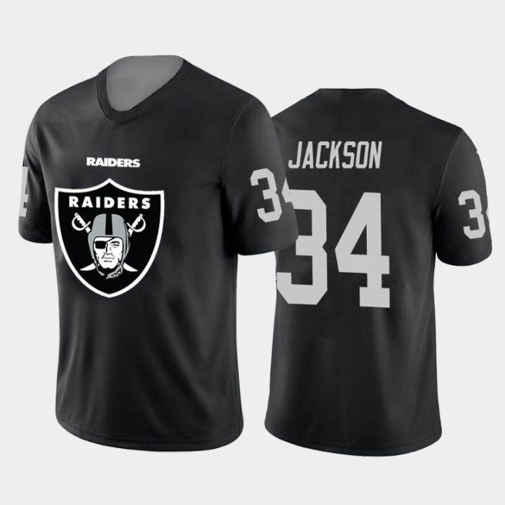 Men 2021 Fashion Team NFL Jersey Raiders #34 Jackson #4 Carr #28