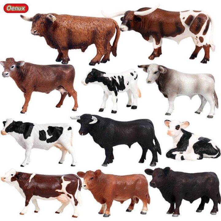 simulation-model-of-cow-toy-wildlife-poultry-cattle-ranch-buffalo-yaks-black-bull-children-furnishing-articles