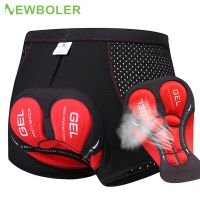 NEWBOLER Cycling Shorts Breathable Mesh Cycling Underwear 5D Gel Pad Shockproof MTB Bike Shorts Bicycle Underwear Man Shorts