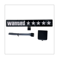 1 Set 5Stars Wanted Car Window Stickers Windshield Car Stickers Fit for JDM Glow Panel Decoration Accessories