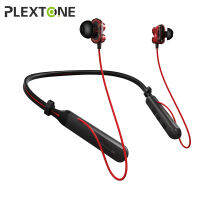 PLEXTONE BX345 หูฟังบลูทูธ หูฟังคล้องคอ Bluetooth Wireless Headphones Dual Driver HIFI Stereo Bass IPX5 Waterproof Earphones Earphone with Mic Rear-Mounted