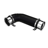 76mm 1M Car Air Filter Intake Cold Flexible Duct Feed Hose Kit with Tuyere Inlet Clamp Tube Hose Air Intake