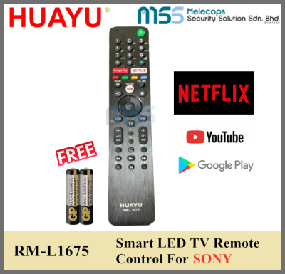 HUAYU LED UHD Smart Remote Control YoutubeNetflixplay Replacement For (RM-L1675)