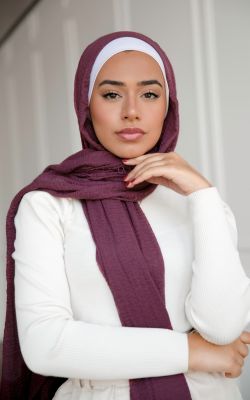 【YF】 JTVOVO 2021 New 70x175CM Muslim Womens Cotton Folds Hijab Femme Musulman Thin Veil Tassel Head Wrap Scarf Shawl Hijabs