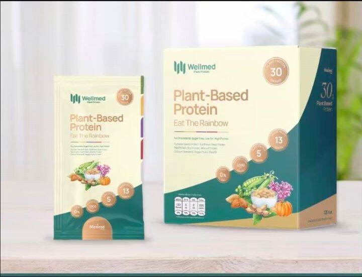 wellmed-plant-based-protein-โปรตีนจากพืช-30g-ที่อุดมไปด้วยไฟโตนิวเทรียนท์-ผักหลากสีที่จะทำให้คุณสุขภาพดีขึ้น-ได้รับกรดอะมิโนจำเป็นครบ