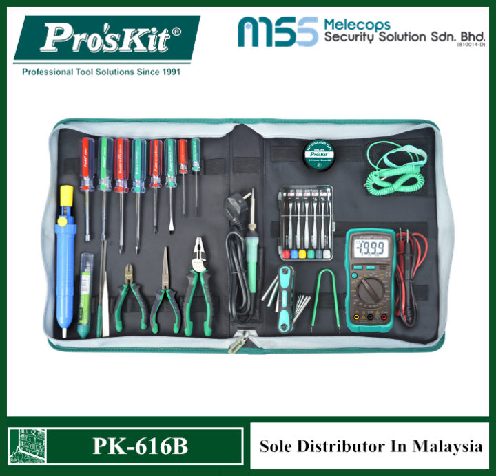 Pro'skit PK616B Professional Electronic Tool Kit Lazada