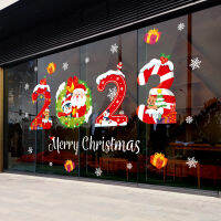 2023 2023 New Year Christmas Wall Window Sticker Decal Decoration Festive Atmosphere