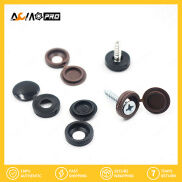 AumoPro 100 Cái Nắp Gập Vít Nhựa Đồ Nội Thất 4MM Nắp Trang Trí Nội Thất Ô